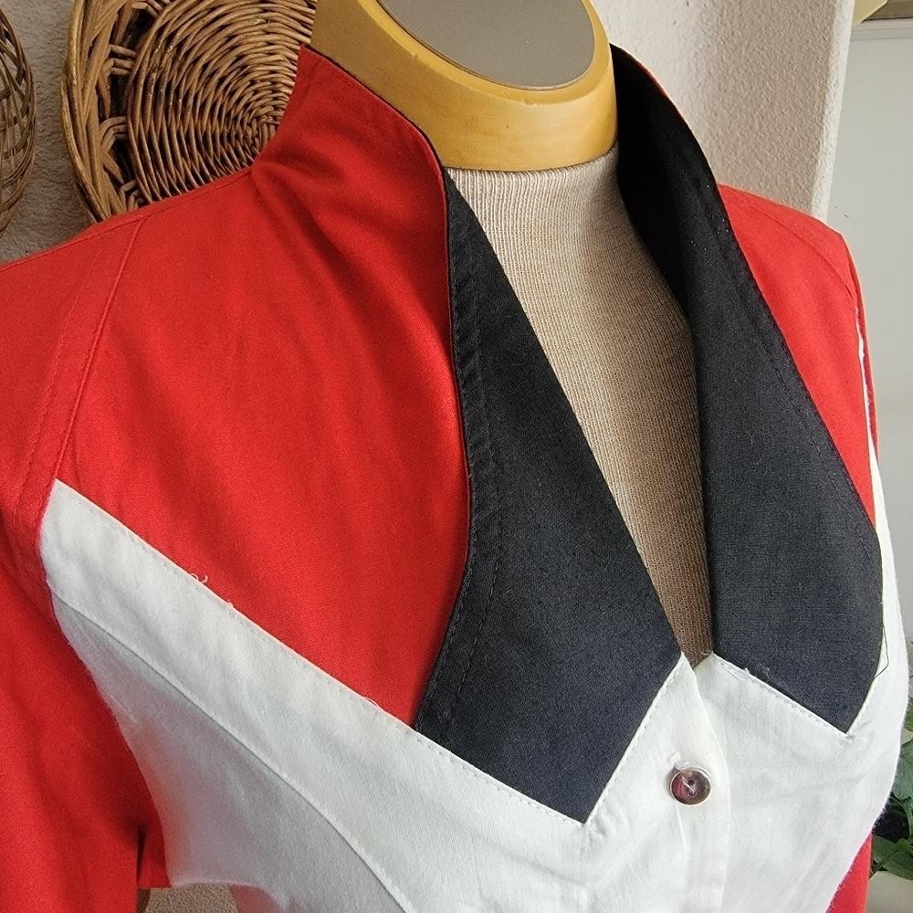 VTG Roughrider Western Rodeo LS Shirt - Picture 3 of 7